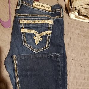 Plus size rock revival jeans